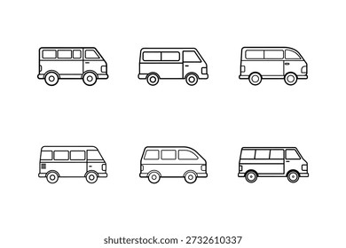 van Symbol Linie Kunst Vektorgrafik