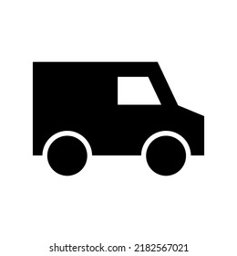 icono de van o logotipo símbolo de signo aislado ilustración vectorial de alta calidad estilo negro iconos vectoriales
