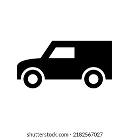 icono de van o logotipo símbolo de signo aislado ilustración vectorial de alta calidad estilo negro iconos vectoriales
