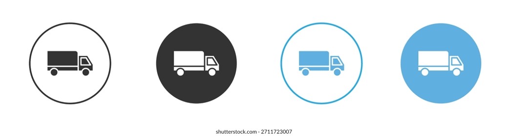 Conjunto de diseño de Plantilla de logotipo de icono de Van