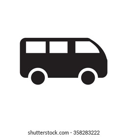 van icon on white background