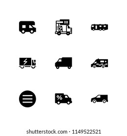 van icon set. ambulance, is identical with and van vector icon for graphic design and web