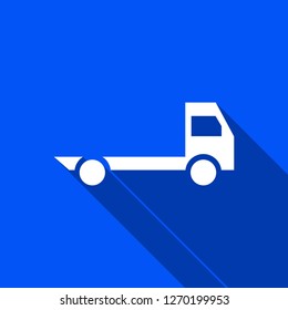 Van icon with shadow , sign design