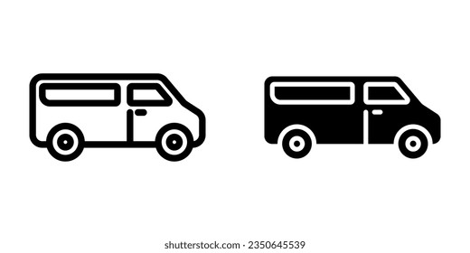 Van icon. sign for mobile concept and web design. vector illustration