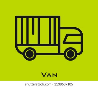 Van icon signs
