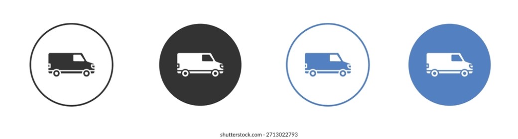 Van icon simple Vector minimalista EPS