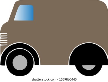 Van icon symbol. Premium quality isolated lorry element van icon in trendy style.