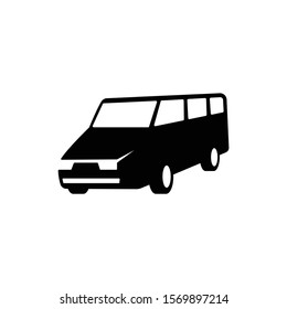 Van icon in trendy flat style isolated on white background. Symbol for your web site design, logo, app, UI. Vector illustration, EPS