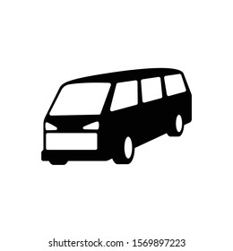 Van icon in trendy flat style isolated on white background. Symbol for your web site design, logo, app, UI. Vector illustration, EPS