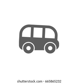 Van icon in trendy flat style isolated on white background. Symbol for your web site design, logo, app, UI. Vector illustration, EPS