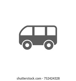 van icon in trendy flat style isolated on white background. Symbol for your web site design, logo, app, UI. Vector illustration, EPS