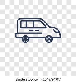 Van icon. Trendy Van logo concept on transparent background from Transportation collection