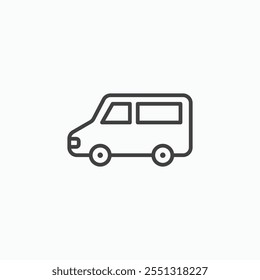 Van icon vector illustration. EPS10