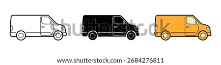 Van icon vector. Logistics and Transport symbol. vector illustration.