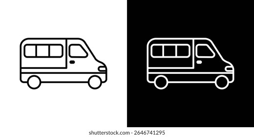 Van icon vector simple element illustration editable