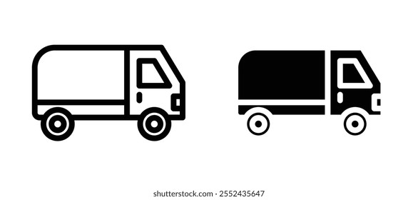 Van liner icon vector set.