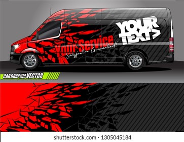 van livery design vector. abstract race style background with shattered glass concept for vehicle vinyl sticker wrap
