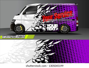 van livery design vector. abstract race style background with shattered glass concept for vehicle vinyl sticker wrap

