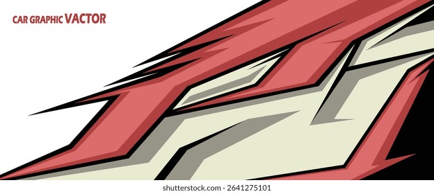 van livery design vector. abstract race style background with shattered glass concept for vehicle vinyl sticker wrap
