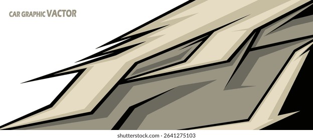 van livery design vector. abstract race style background with shattered glass concept for vehicle vinyl sticker wrap
