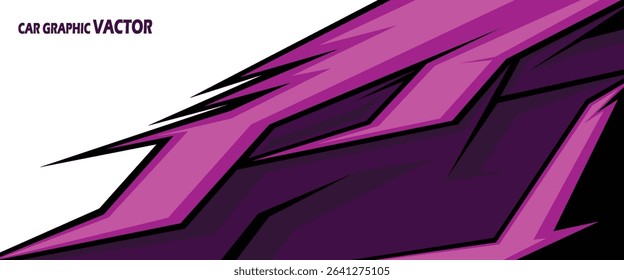 van livery design vector. abstract race style background with shattered glass concept for vehicle vinyl sticker wrap
