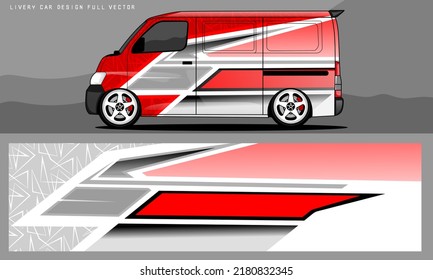 van livery graphic vector. abstract grunge background design for vehicle vinyl wrap and car branding