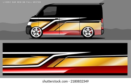 van livery graphic vector. abstract grunge background design for vehicle vinyl wrap and car branding