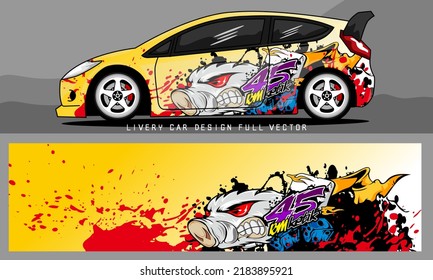 vectorial gráfico van livery. diseño de fondo de grunge abstracto para envoltura de vinilo y marca de coches