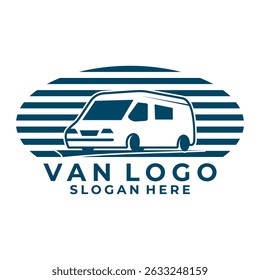Van mini bus vintage logo design vektor vorlage