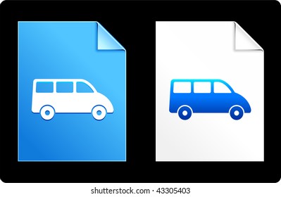 Van on Paper Set Original Vector Illustración Compatible con AI 8