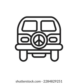 Van Outline-Vektorgrafik