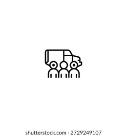 Van with people logo idea.