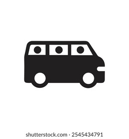 Van Pool Icon on white background