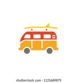 Van Summer Logo Icon Design