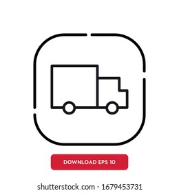 Van symbol, Photo studio class outline vector icon. Modern, simple flat vector illustration for web site or mobile app