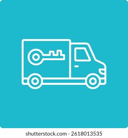 Van vector icon. Can be used for printing, mobile and web applications.