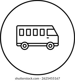 Van vector icon. Can be used for printing, mobile and web applications.