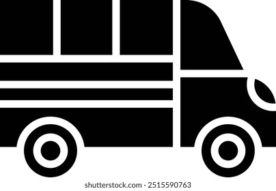 Ilustración de diseño de icono de Van Vector