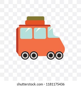 Van vector icon isolated on transparent background, Van logo concept