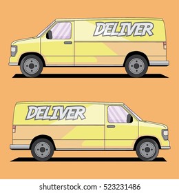 van vector yellow