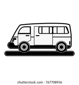 Van vehicle isolated