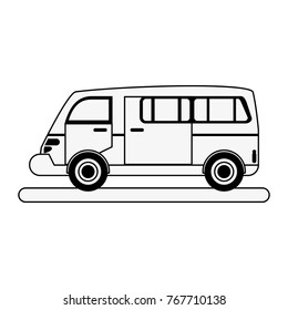 Van vehicle isolated