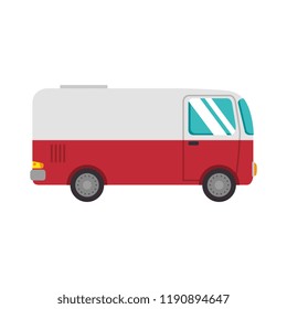 van vehicle isolated icon