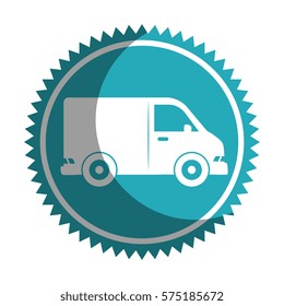 van vehicle isolated icon