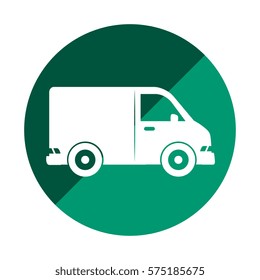 van vehicle isolated icon