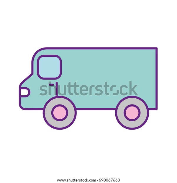 van vehicle isolated
icon