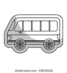 van vehicle isolated icon vector illustration design