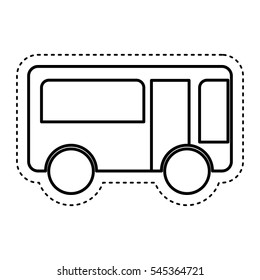 van vehicle isolated icon vector illustration design