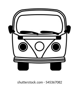 van vehicle isolated icon vector illustration design