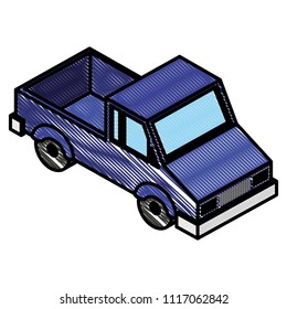 van vehicle isometric icon